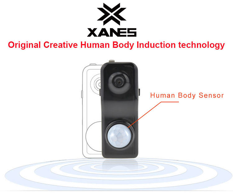 XANES-V9-480P-Mini-Vlog-Camera-Human-Body-Induction-Drive-Recorder-Police-Camera-Wearable-Body-Camer-1224339-1