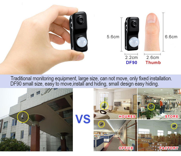 XANES-V9-480P-Mini-Vlog-Camera-Human-Body-Induction-Drive-Recorder-Police-Camera-Wearable-Body-Camer-1224339-5