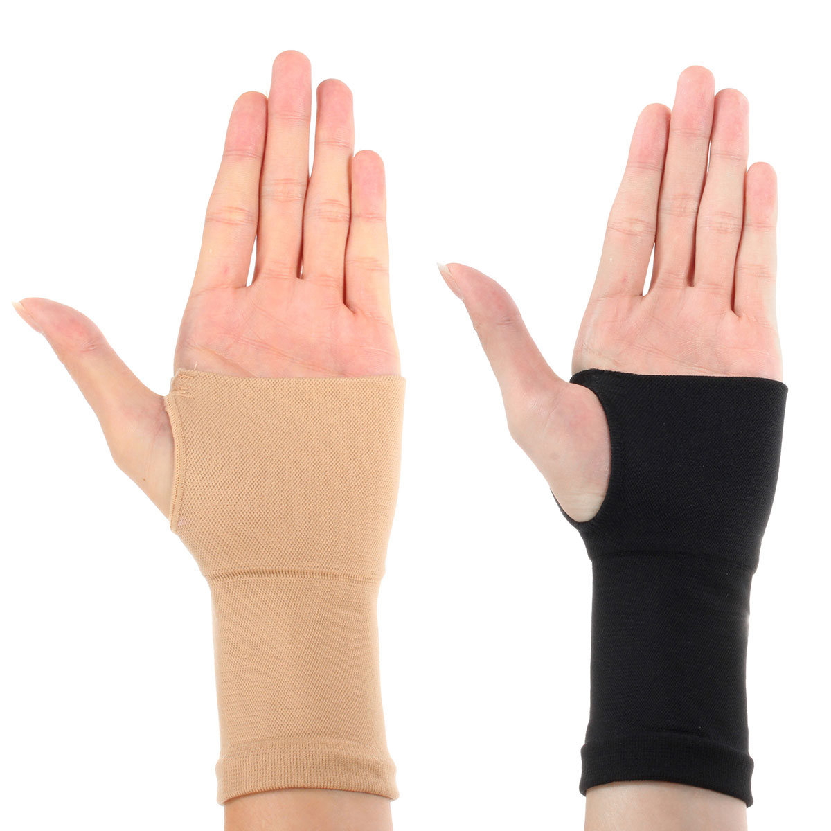 1-Pair-BeigeBlack-Carpal-Tunnel-Splint-Hand-Palm-Support-Brace-Bandage-Wrist-Sleeve-Forearm-Thumb-Gl-1060987-3