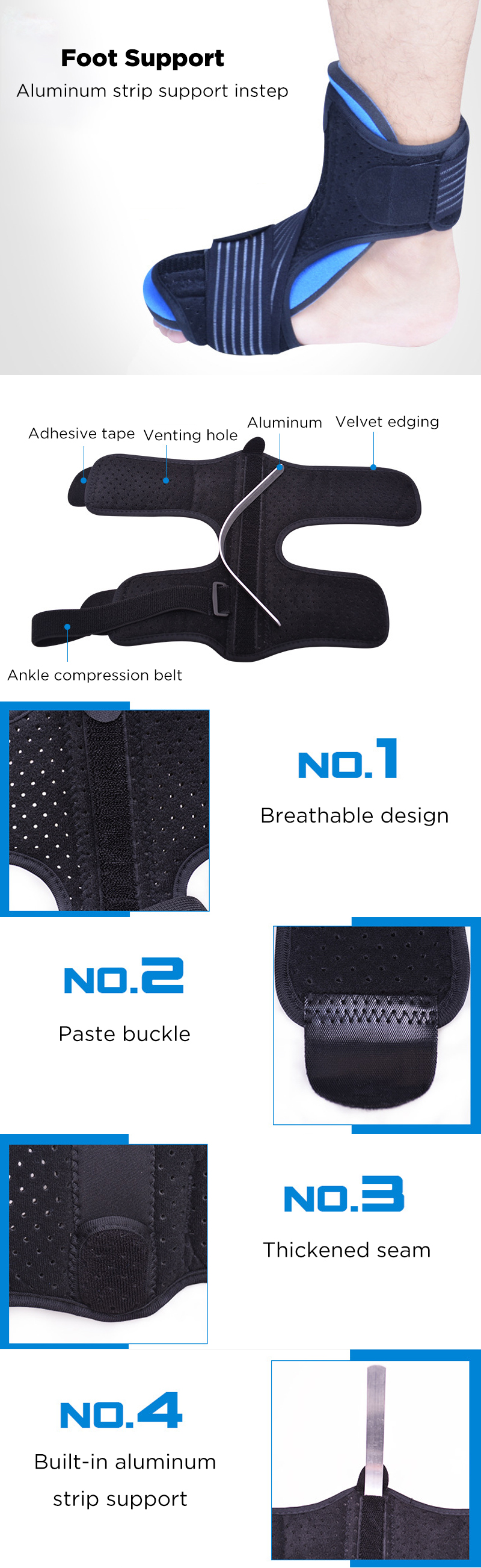 1-Pcs-Foot-Support-Breathable-Ankle-Guard-Injury-Wrap-Elastic-Strap-Protector-1535869-1