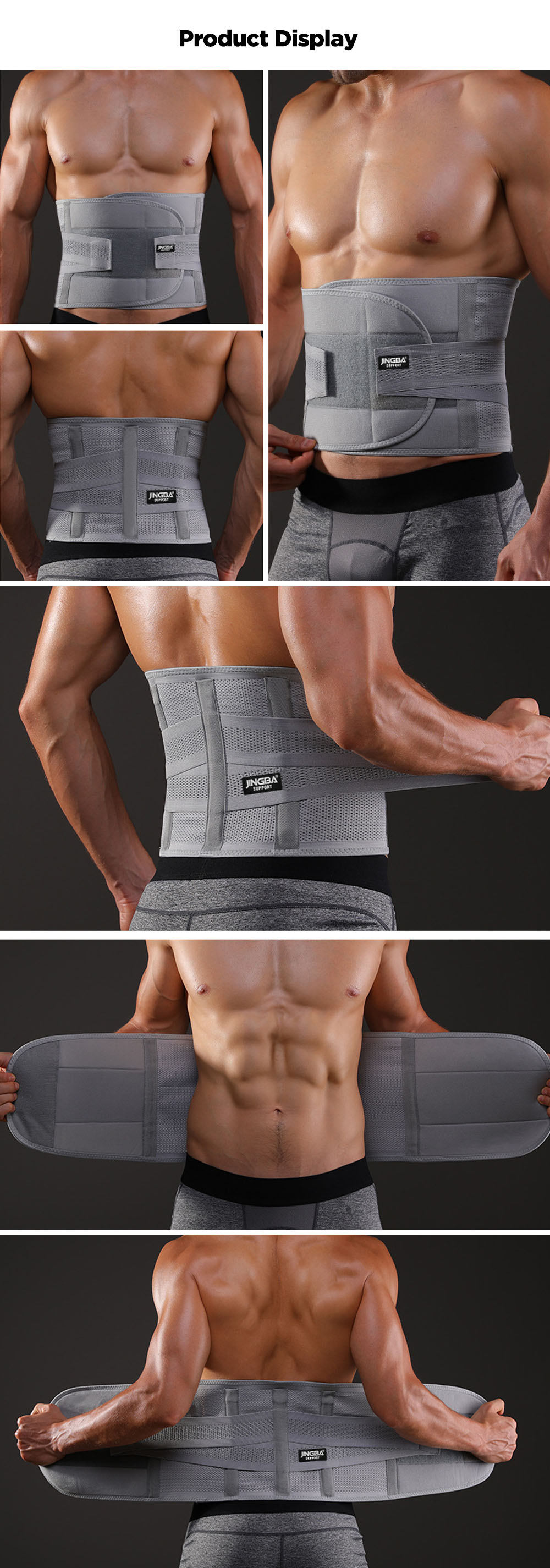 JINGBA-SUPPORT-Adjustable-Sport-Protection-Waist-Support-Belt-Lower-Brace-Pain-Relief-Lumbar-Brace-f-1827301-3