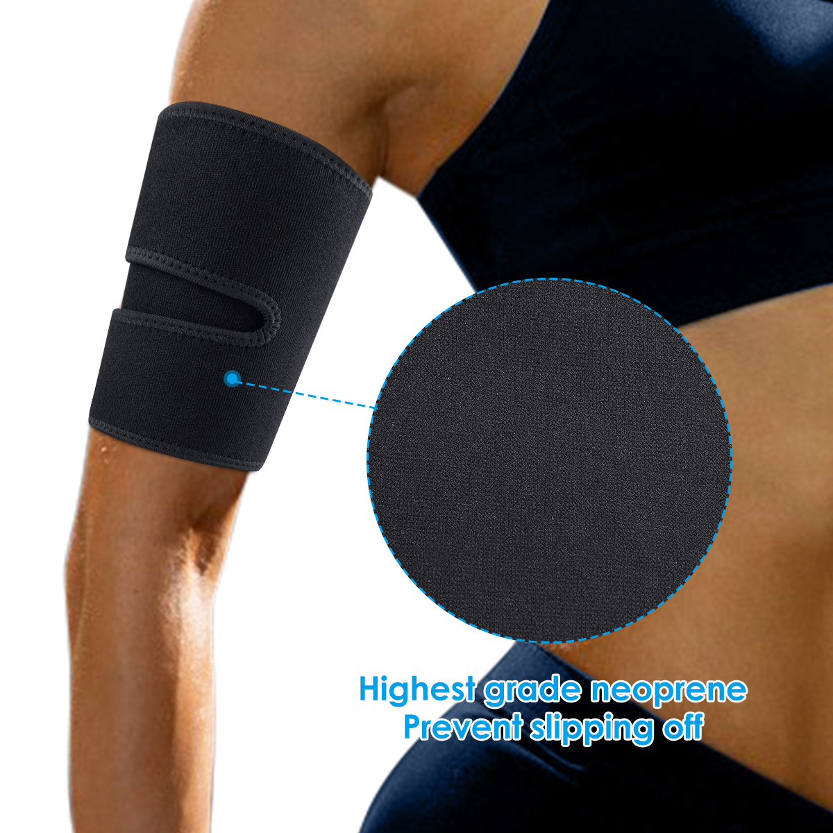 OUTERDO-4PCS-Kit-Arm-and-Thigh-Sport-Protective-Straps-Trimmers-Tape-Body-Exercise-Wraps-Adjustable--1886099-5