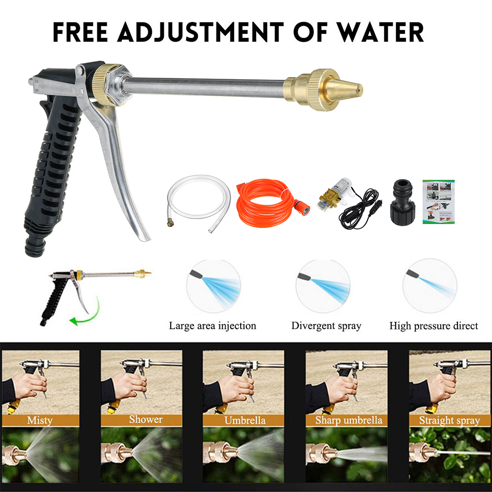 12V-120W-250PSI-Household-Car-Wash-Pump-Portable-High-Pressure-Electric-Washer-Spray-Tool-1817717-2