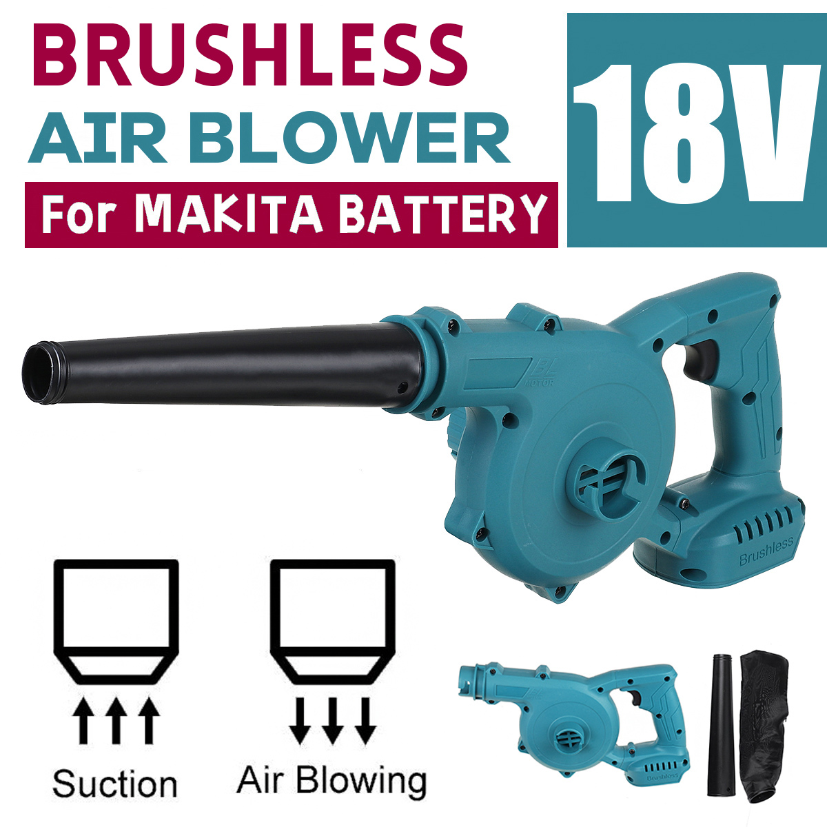 2-In-1-Brushless-Electric-Air-Blower--Vacuum-Suction-Dust-Cleaner-Leaf-Blower-For-Makita-18V-Battery-1860997-1