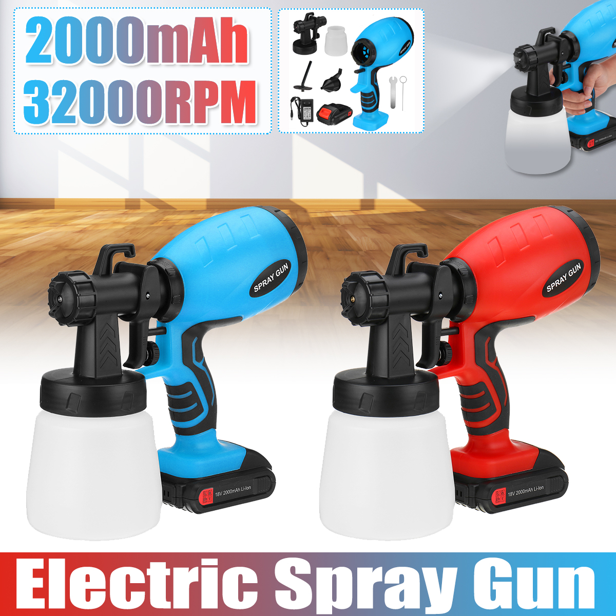 2000mAh-Portable-Electric-Paint-Sprayer-Wireless-Handheld-Spray-Guns-Home-Indoor-Fence-Painting-Tool-1851241-1