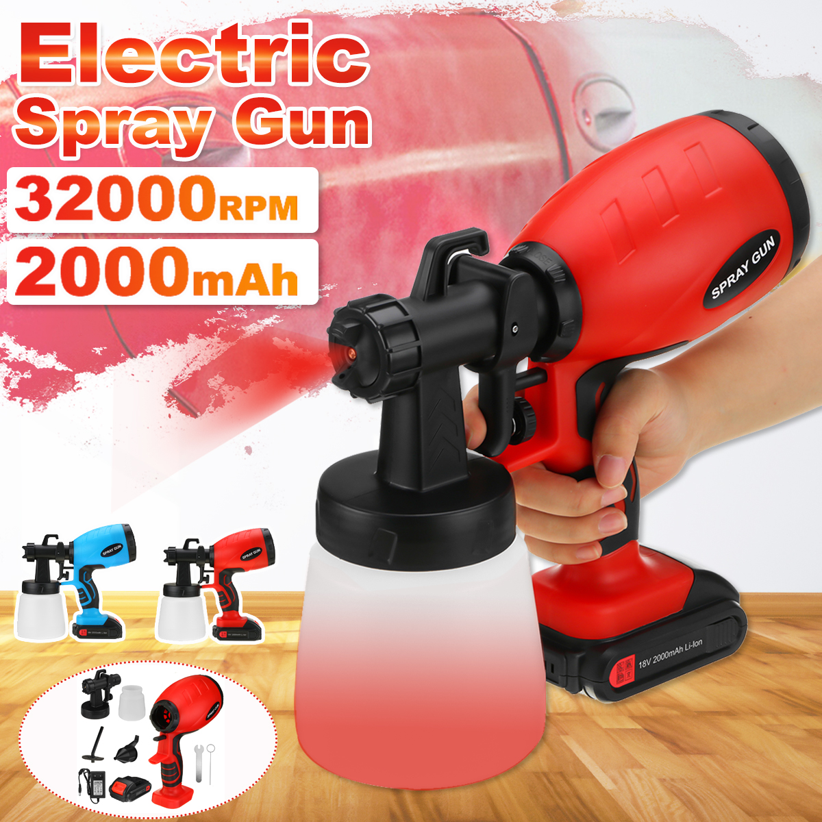 2000mAh-Portable-Electric-Paint-Sprayer-Wireless-Handheld-Spray-Guns-Home-Indoor-Fence-Painting-Tool-1851241-2