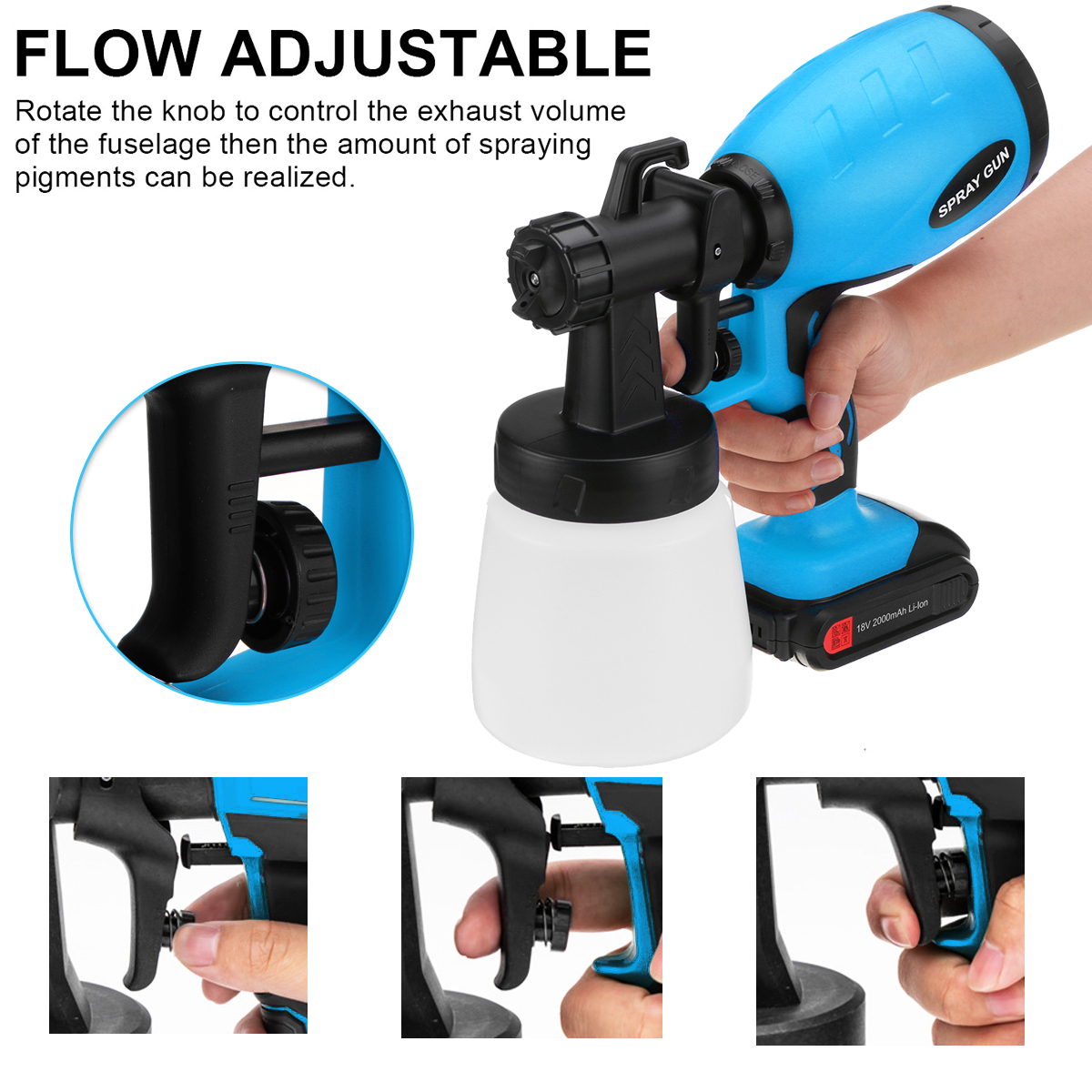 2000mAh-Portable-Electric-Paint-Sprayer-Wireless-Handheld-Spray-Guns-Home-Indoor-Fence-Painting-Tool-1851241-3