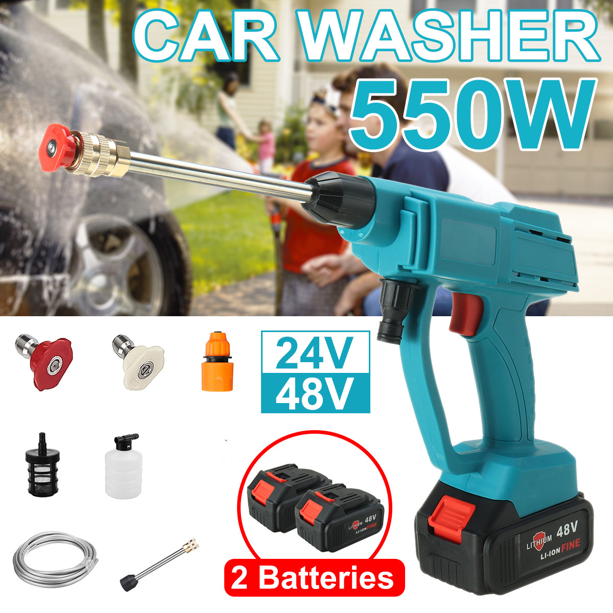 2448V-550W-Cordless-Electric-High-Pressure-Washer-Car-Washing-Machine-Spray-Guns-Lance-Hose-Set-W-12-1870567-1