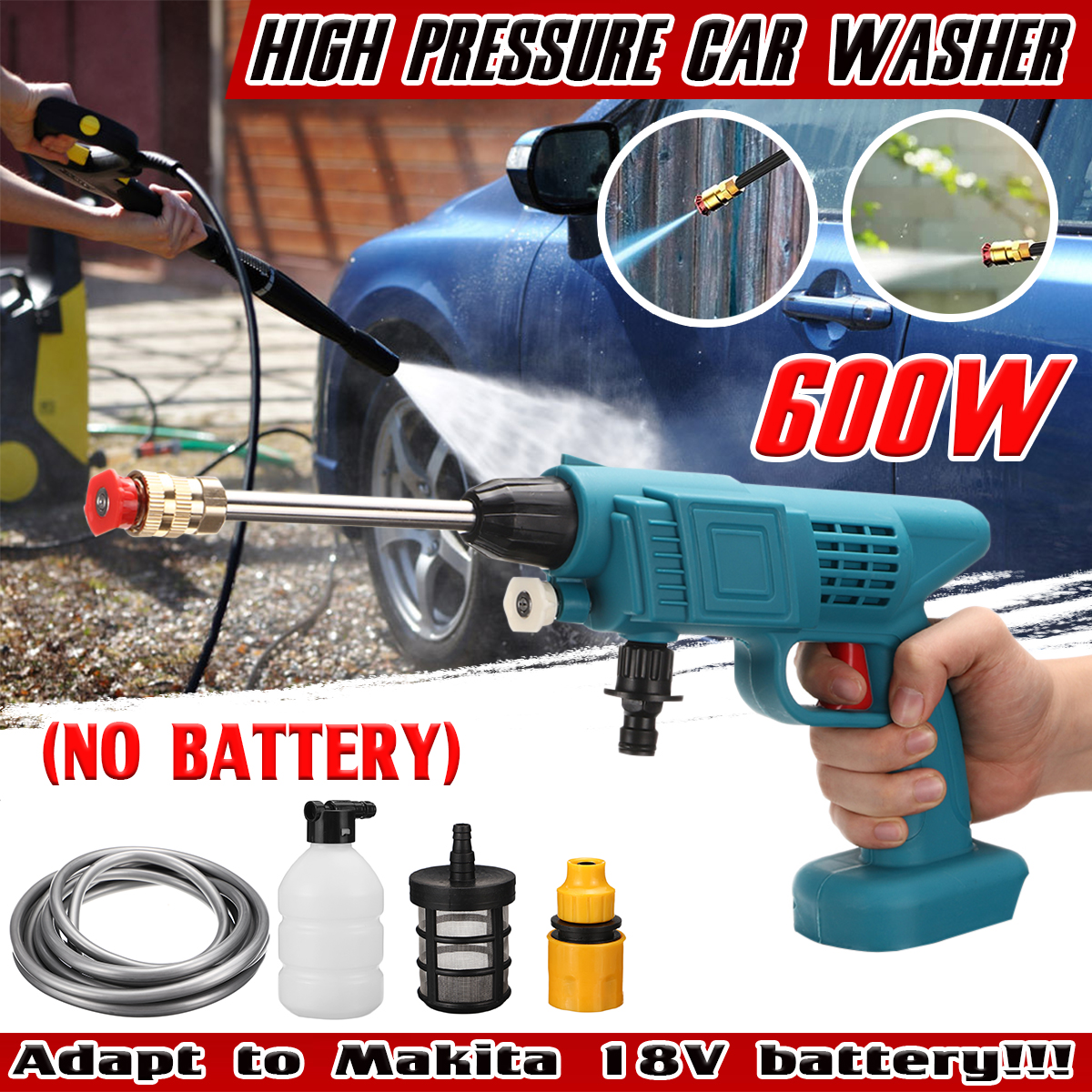 24V-600W-Portable-Cordless-Car-Washer-High-Pressure-Car-Household-Washer-Cleaner-Spray-Guns-Pumps-To-1901471-1