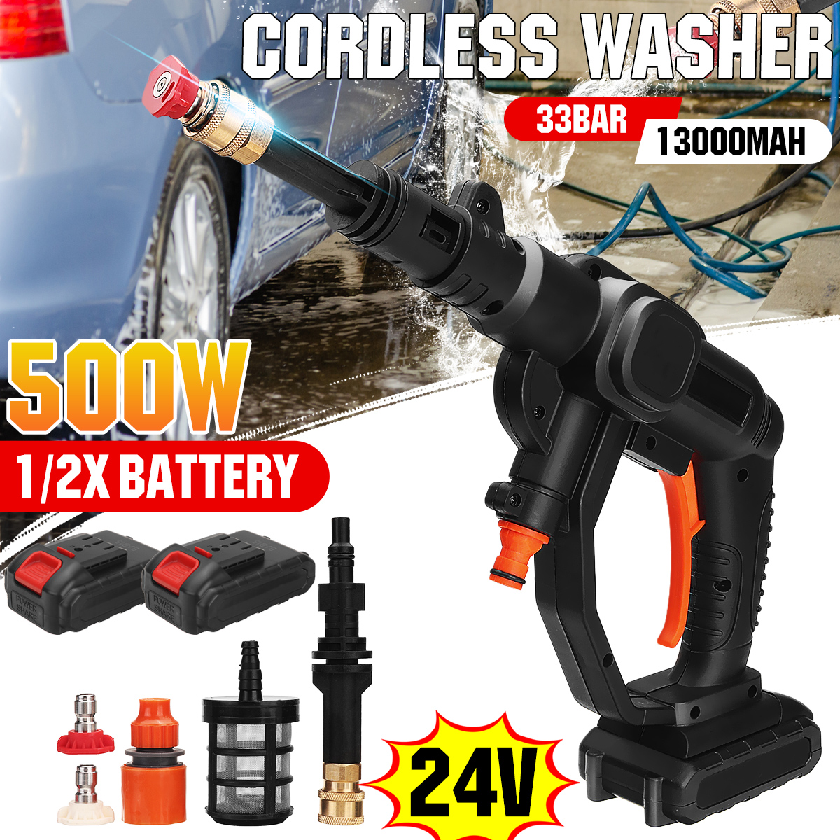 24VF-30Bar-Cordless-High-Pressure-Washer-Car-Washing-Machine-Water-Washing-Guns-W-12pcs-Battery-1851314-1