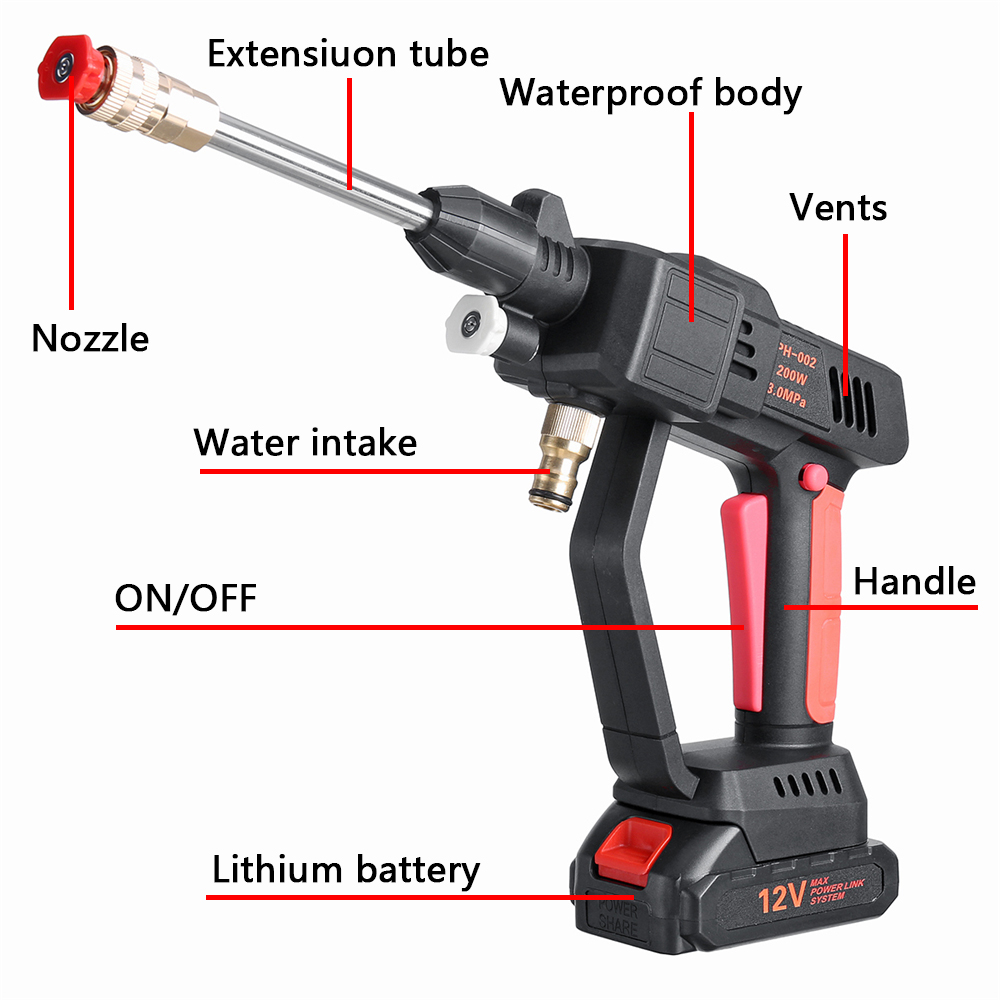 3LMin-2000mAh-High-Pressure-Washer-Car-Washing-Machine-Water-Spray-Guns-Nozzle-Wand-Attachment-Home--1859932-2