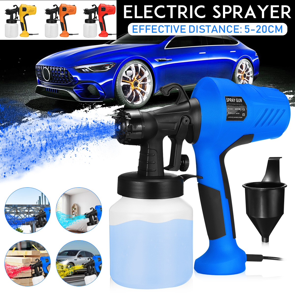 400W-800ml-Electric-Paint-Sprayer-Flow-Control-Airbrush-Easy-Spraying-Painting-Tool-1761119-1
