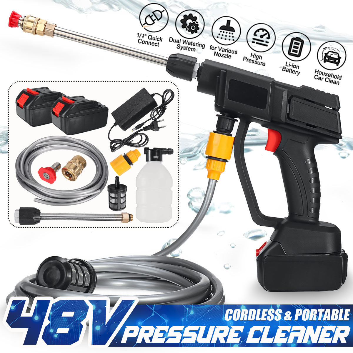 48V-Portable-High-Pressure-Washer-Cordless-Car-Washing-Machine-Spray-Guns-Water-Cleaner-W-None12pcs--1851243-1