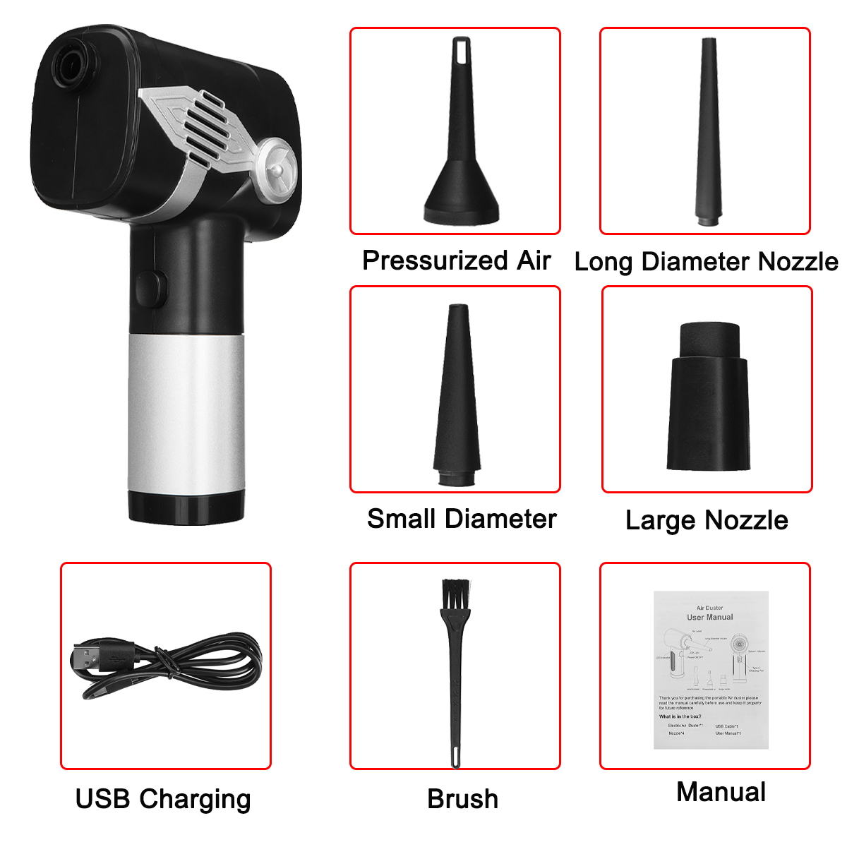 6000mAh-40000rpm-Electric-Brushless-Hand-held-Blower-3-Gears-LED-Display-with-Nozzles-1931065-14