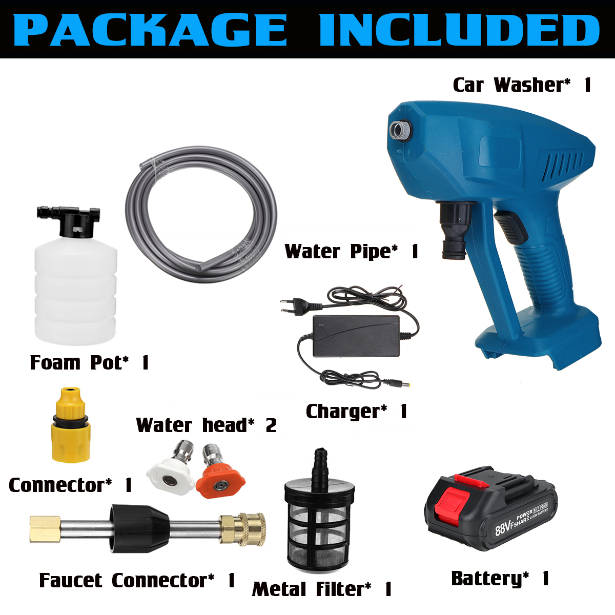 600W-Cordless-High-Pressure-Car-Power-Washer-Spray-Guns-Wand-Lance-Nozzle-Tips-Hose-Kit-W-Battery-Fo-1872419-6
