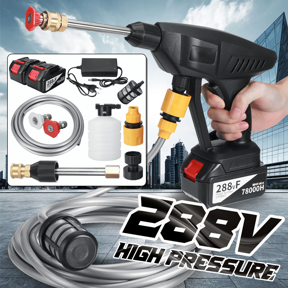 68000mAh78000mAh--Cordless-High-Pressure-Washer-Car-Washing-Guns-Spray-Washer-Water-Cleaner-Machine--1859320-1