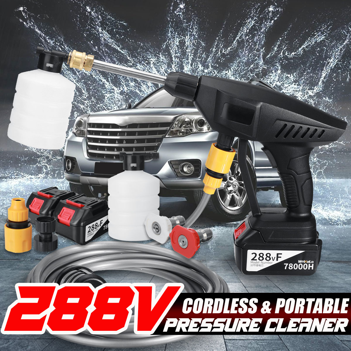 68000mAh78000mAh--Cordless-High-Pressure-Washer-Car-Washing-Guns-Spray-Washer-Water-Cleaner-Machine--1859320-2