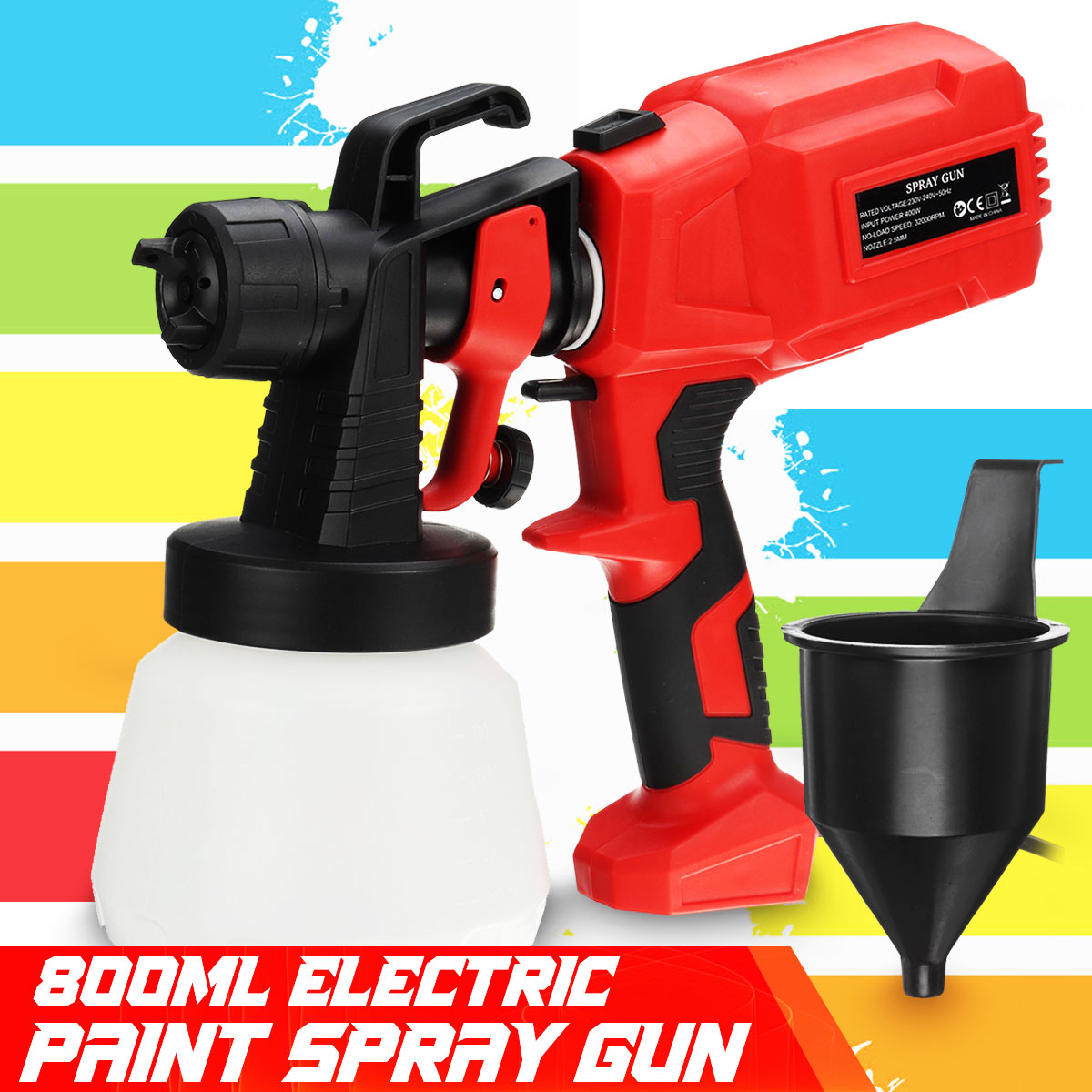 800ML-Electric-Paint-Spray-Guns-400W-32000RPM-Household-Portable-Sprayer-Disinfecting-Spray-DIY-Pain-1861676-2