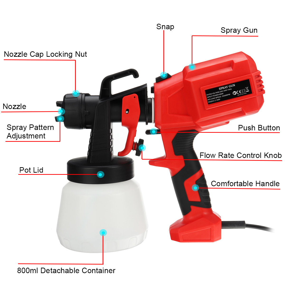 800ML-Electric-Paint-Spray-Guns-400W-32000RPM-Household-Portable-Sprayer-Disinfecting-Spray-DIY-Pain-1861676-6