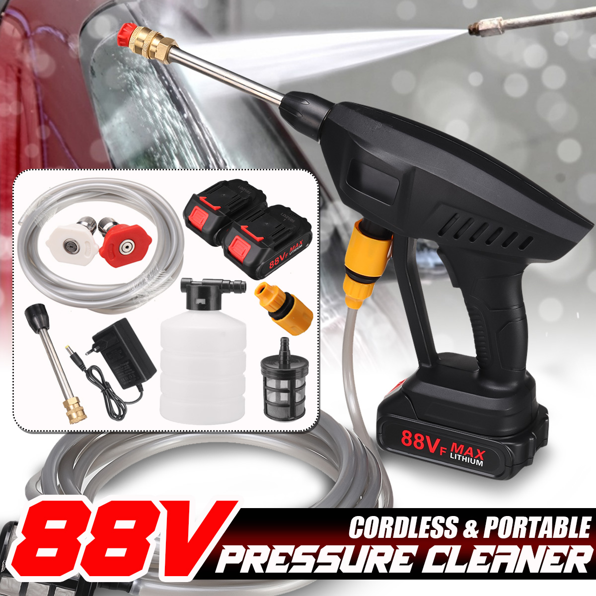 88VF-Cordless-High-Pressure-Washer-Car-Washing-Machine-Water-Cleaner-Sprayer-Guns-W-None12-Battery-1869048-3