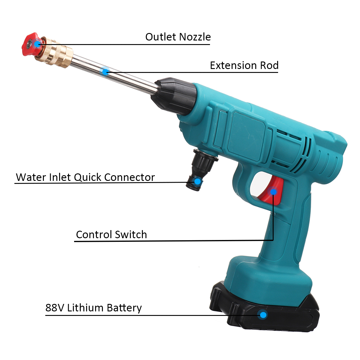 88VF-Cordless-High-Pressure-Washer-Car-Washing-Spray-Guns-Water-Cleaner-W-None12-Battery-For-Makita-1875161-8