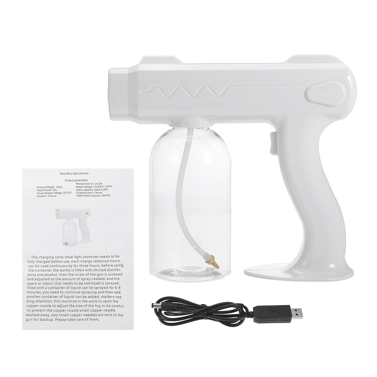 Electric-Spray-Guns-Spray-Machine-Wireless-Electric-Sanitizer-800ML-Sprayer-Disinfects-Blue-Light-St-1903066-16