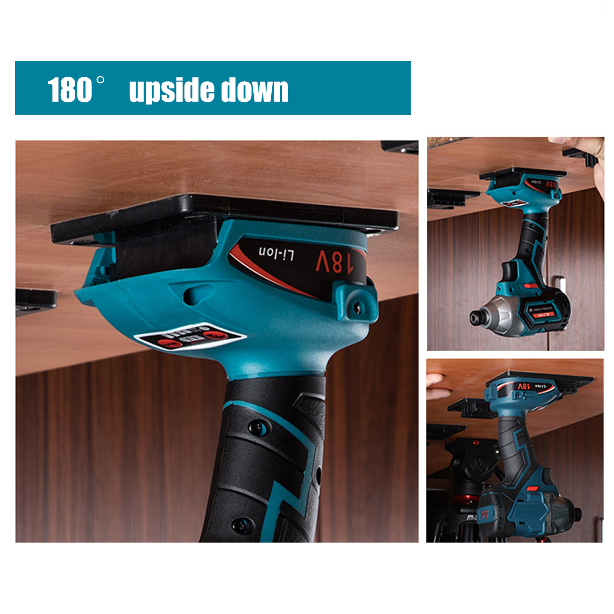 For-Makita-18V-LXT-Tool-Drill-Holder-Wall-Mount-Brackets-Hook-Storage-Rack-Van-1835476-2