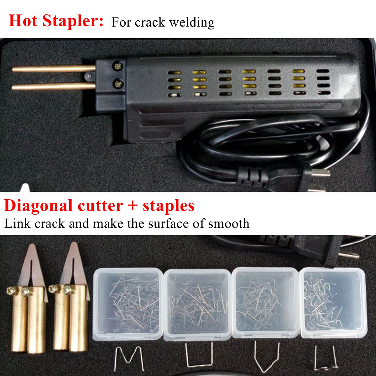 Hot-Stapler-Car-Auto-Bumper-Fairing-Plastic-Welder-Guns-Repair-Kit--200-Staples-110V-US-Plug-1829585-4