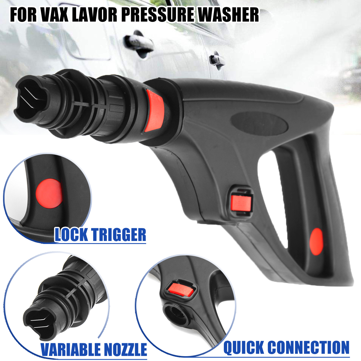 Pressure-Washer-Trigger-Gun-Nozzle-Short-Spray-Head-Black-For-LAVOR-VAX-BS-1361392-2