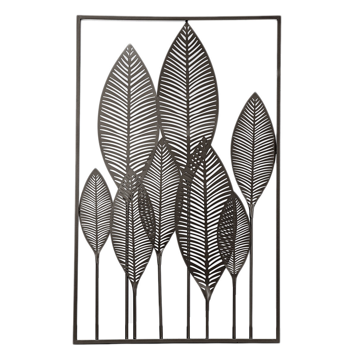 Rectangle-Metal-Wall-Art-Hanging-Iron-Sculpture-Leaf-Home-Hotel-Decor-53x845cm-1794307-4