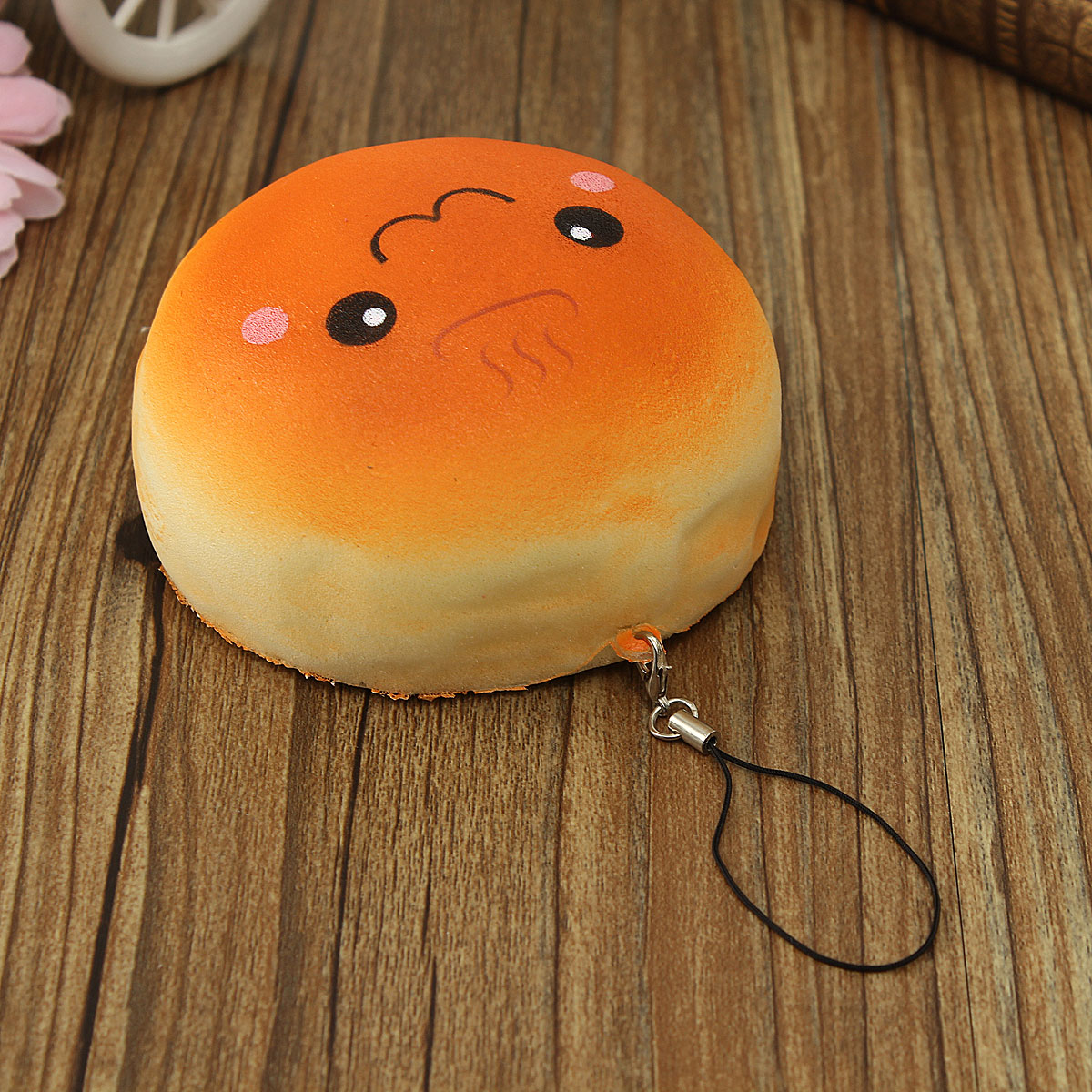 10CM-Cute-Smiling-Expression-Kawaii-Squishy-Bread-Keychain-Bag-Phone-Charm-Strap-1069336-4