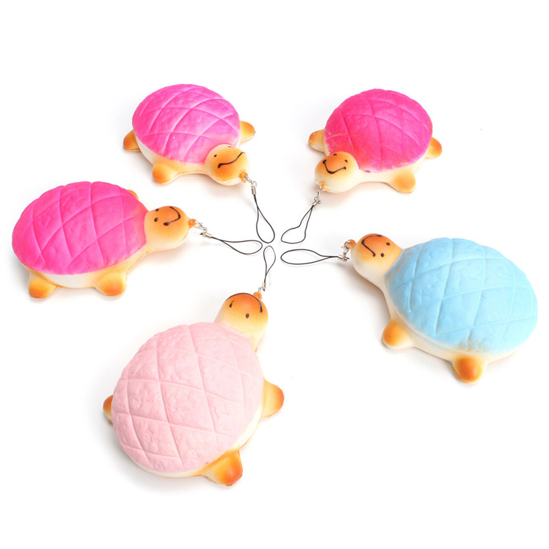 13cm-Soft-Kawaii-Cute-little-Turtle-Phone-Bread-Bun-Squishy-Charms-With-Rope-Random-Color-1074817-3