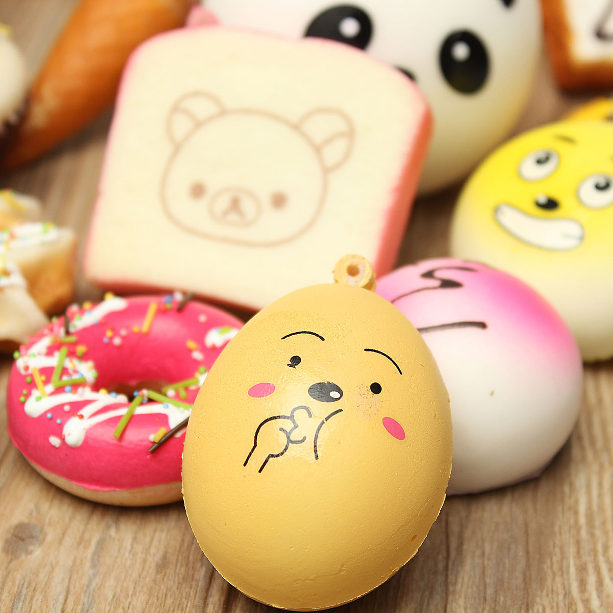 18PCS-Squishy-Christmas-Gift-Decor-Panda-Cup-Cake-Toasts-Buns-Donuts-Random-Soft-Cell-Phone-Straps-1069615-6
