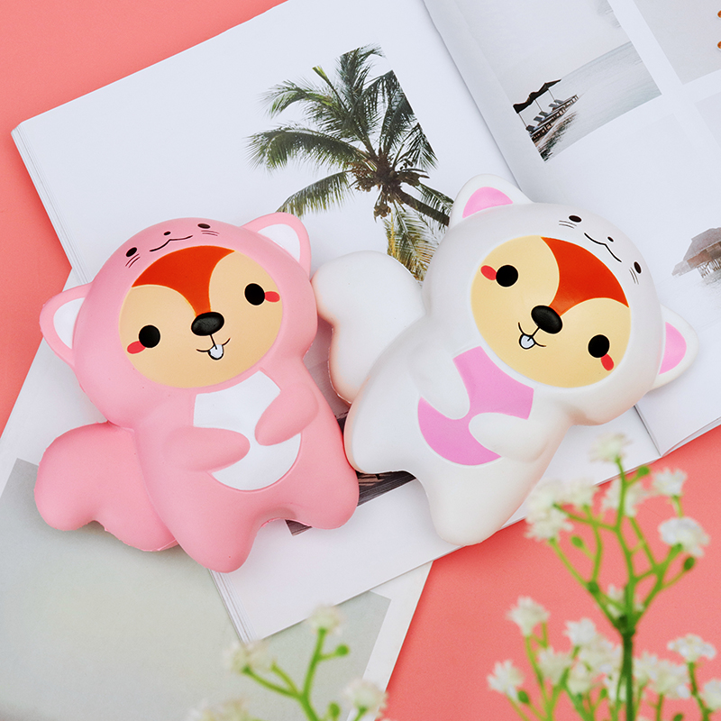 2PCS-Amourie-Meowpie-Squishy-Squirrel-Slow-Rising-Animal-16cm-Squeeze-Gift-Collection-With-Packing-1261922-1