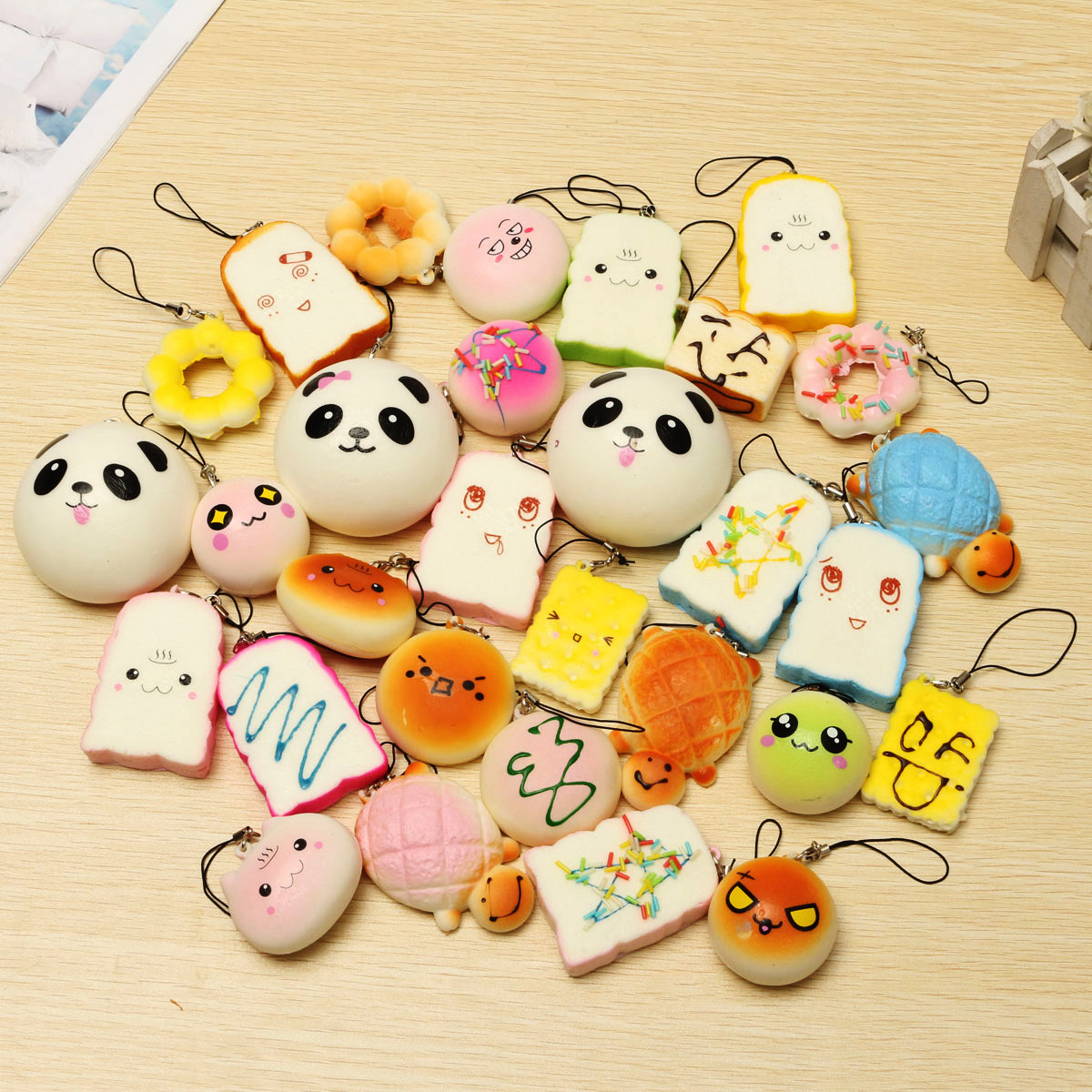 Banggood-Kawaii-10Pcs-Exquisite-Squishy-Random-Charm-Soft-PandaBreadCakeBuns-Phone-Straps-Toys-Decor-1158164-3