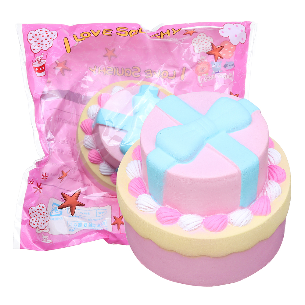 Bow-knot-Double-Cake-Squishy-9CM-Jumbo-With-Packaging-Collection-Gift-1381610-1