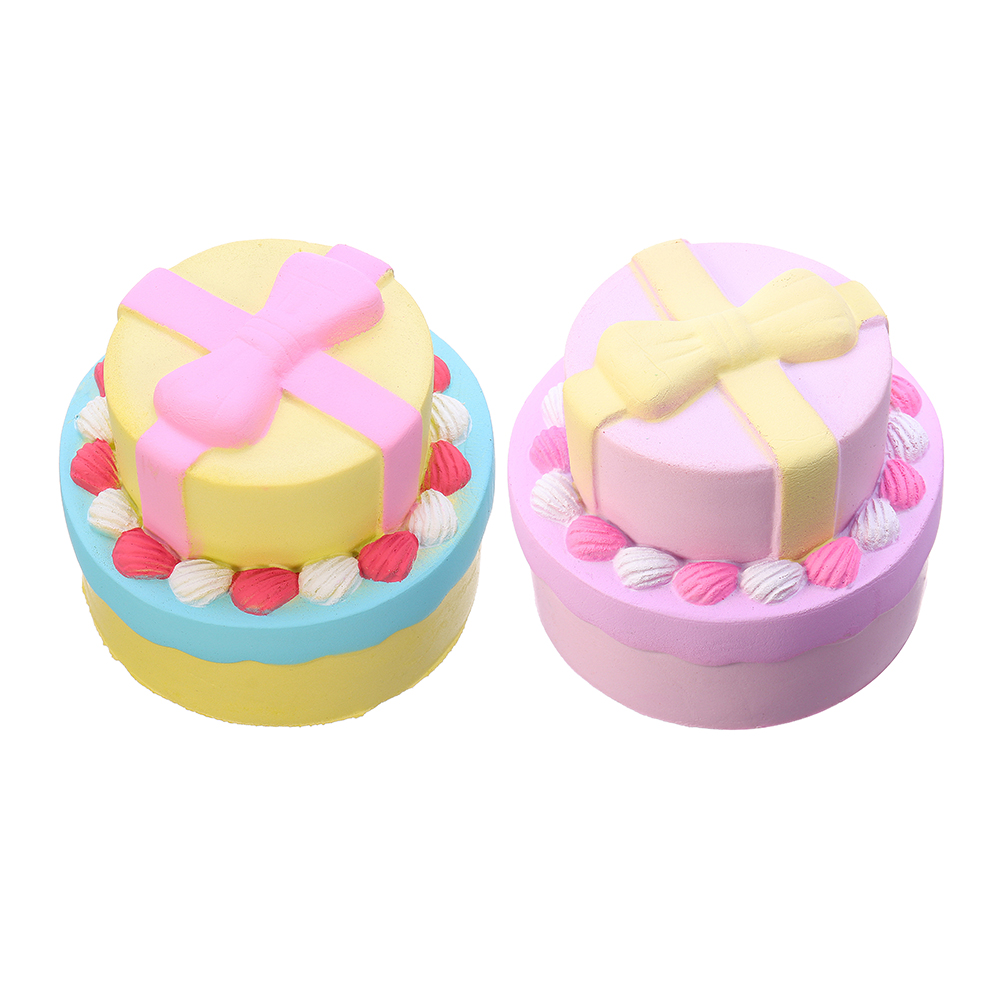 Bow-knot-Double-Cake-Squishy-9CM-Jumbo-With-Packaging-Collection-Gift-1381610-2