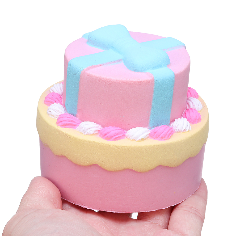 Bow-knot-Double-Cake-Squishy-9CM-Jumbo-With-Packaging-Collection-Gift-1381610-4