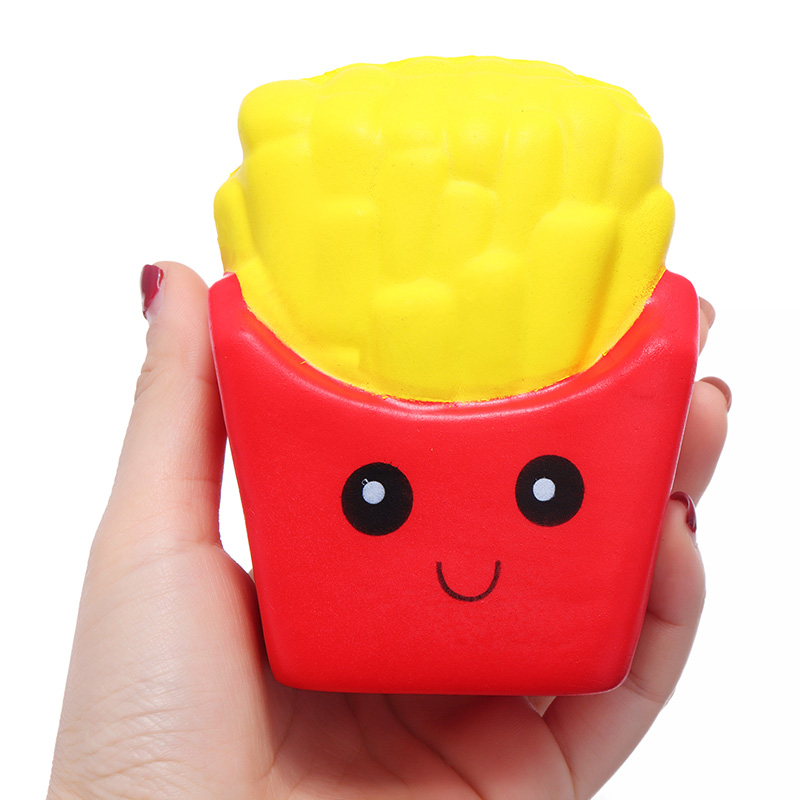 Cute-Face-Emoji-French-Fries-Squishy-10CM-Slow-Rising-Straps-Pendant-Soft-Squeeze-Scented-Bread-Toy-1258032-2