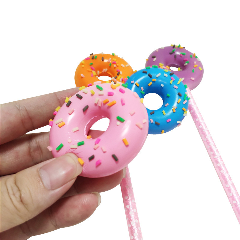 Donut-Hot-Dog-Squishy-Slow-Rising-Rebound-Writing-Simulation-Pen-Case-With-Pen-Gift-Decor-Collection-1495426-5