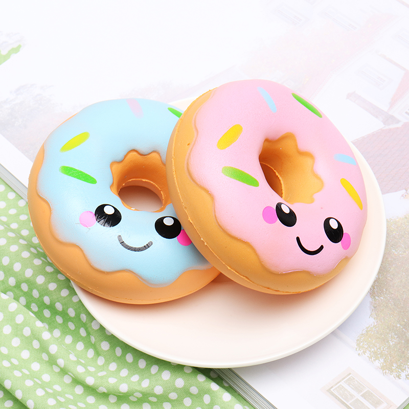 Sanqi-Elan-10cm-Squishy-kawaii-Smiling-Face-Donuts-Charm-Bread-Kids-Toys-With-Package-1256236-1