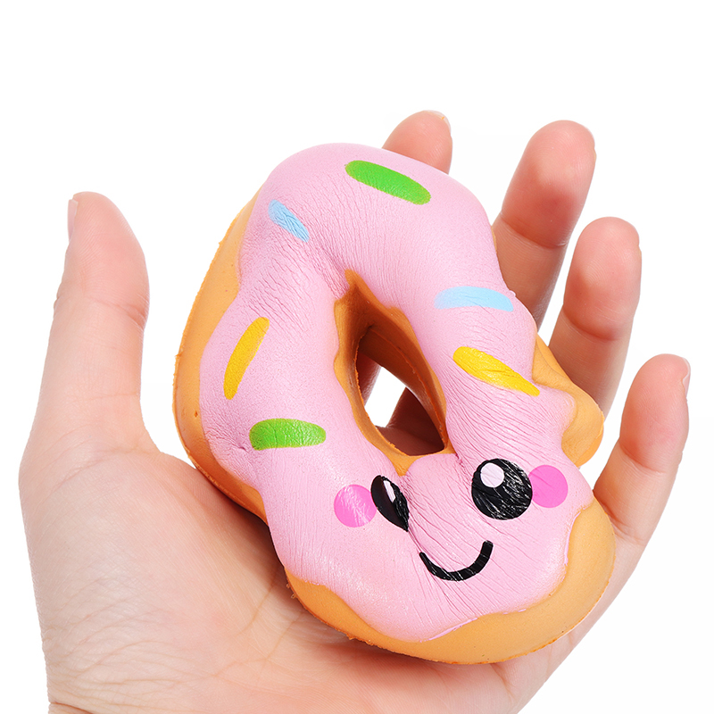 Sanqi-Elan-10cm-Squishy-kawaii-Smiling-Face-Donuts-Charm-Bread-Kids-Toys-With-Package-1256236-4