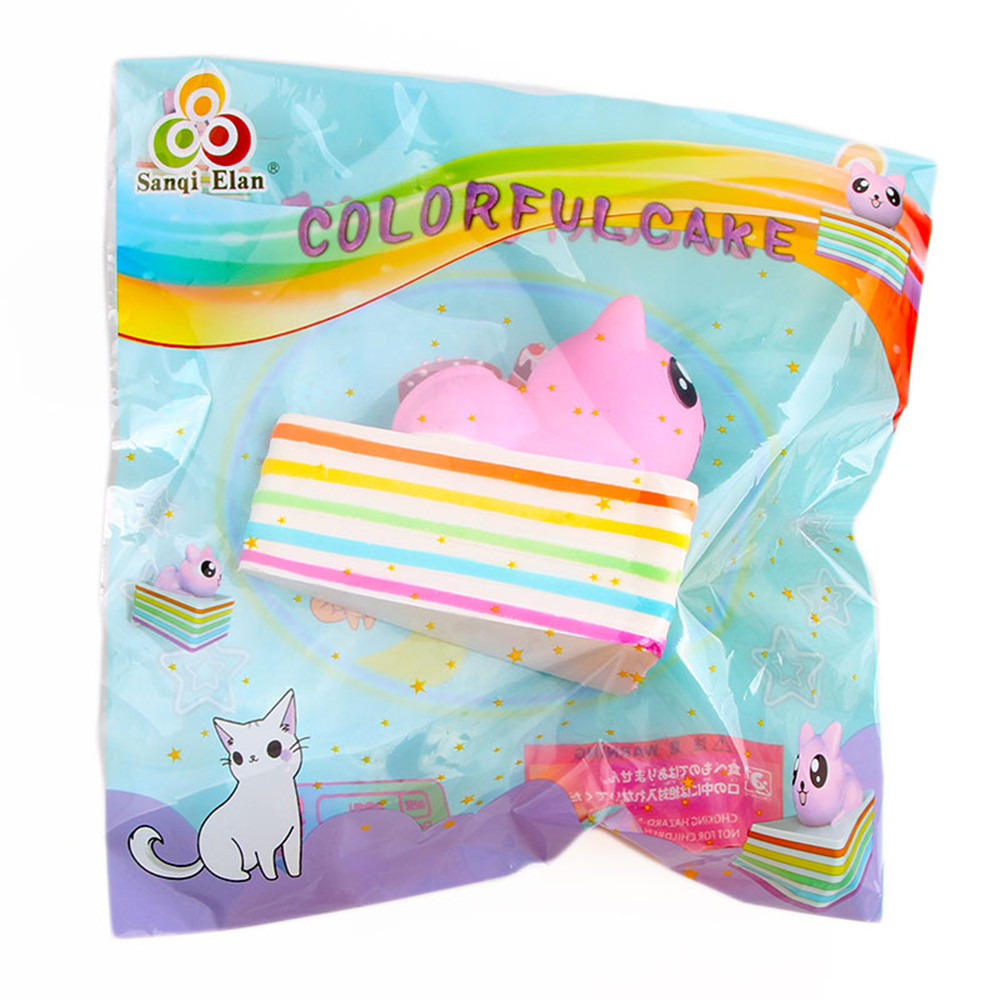 Sanqi-Elan-Triangle-Rainbow-Cat-Squishy-1310105CM-Licensed-Slow-Rising-With-Packaging-Collection-Gif-1306018-6