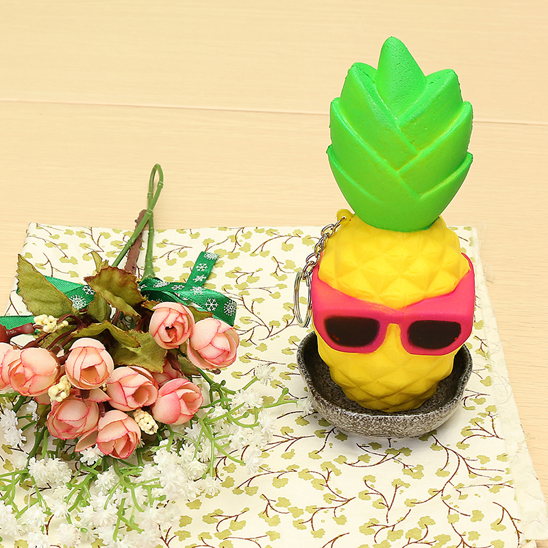 Squishy-Cool-Pineapple-16cm-Slow-Rising-Soft-Squeeze-Collection-Gift-Decor-Toy-1153529-6
