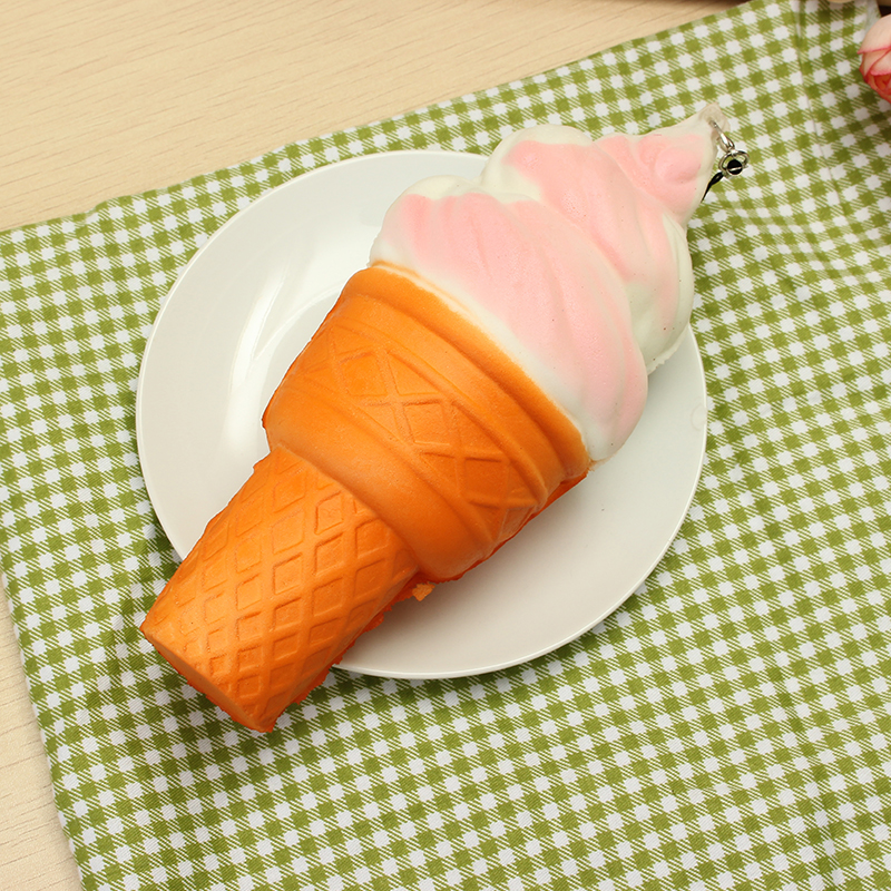 Squishy-Jumbo-Ice-Cream-Cone-17cm-Slow-Rising-Soft-Collection-Decor-Gift-Phone-Bag-Strap-1142231-4
