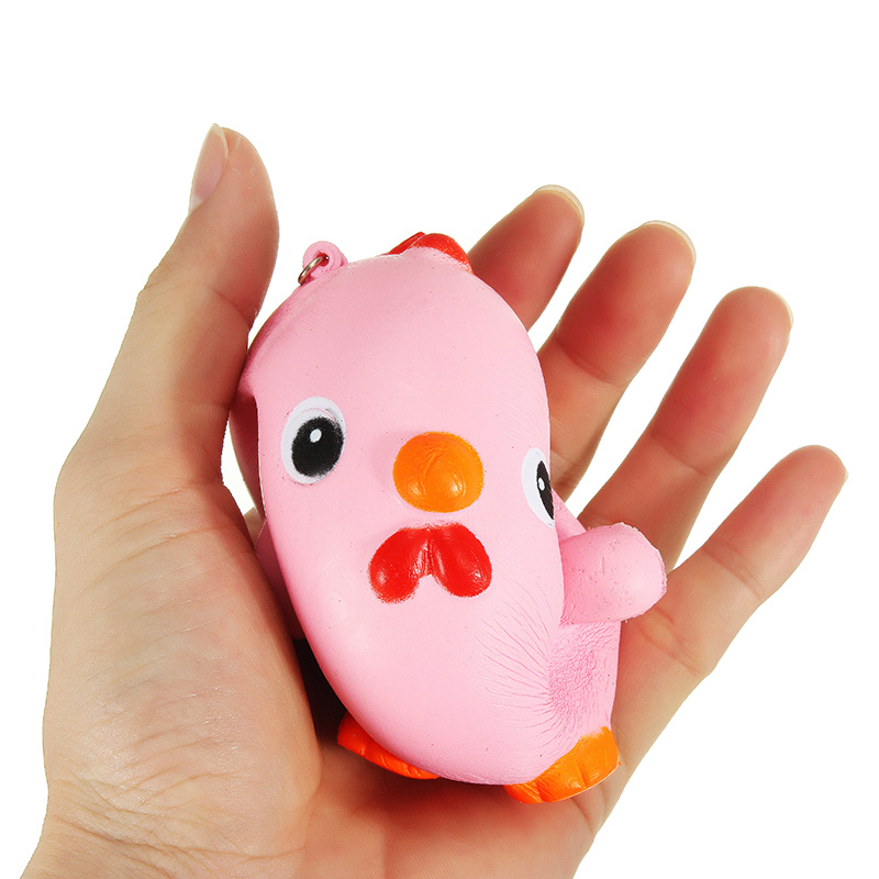 Squishy-Pink-Chicken-Jumbo-10cm-Slow-Rising-Collection-Gift-Decor-Soft-Toy-Phone-Bag-Strap-1162299-3