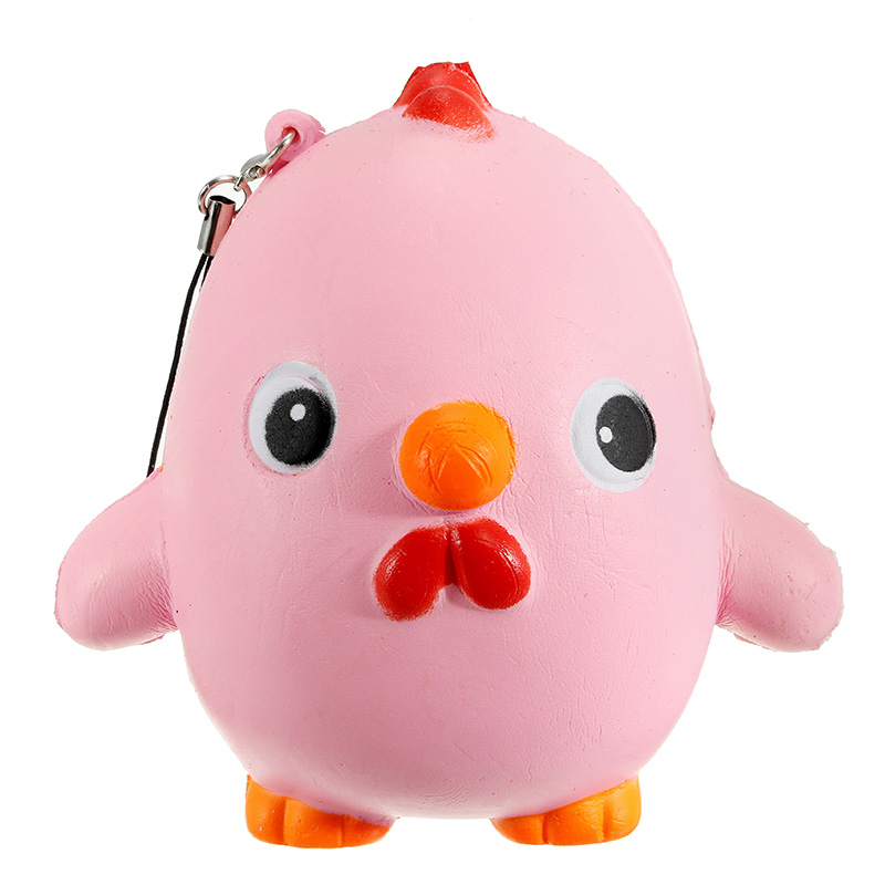 Squishy-Pink-Chicken-Jumbo-10cm-Slow-Rising-Collection-Gift-Decor-Soft-Toy-Phone-Bag-Strap-1162299-4