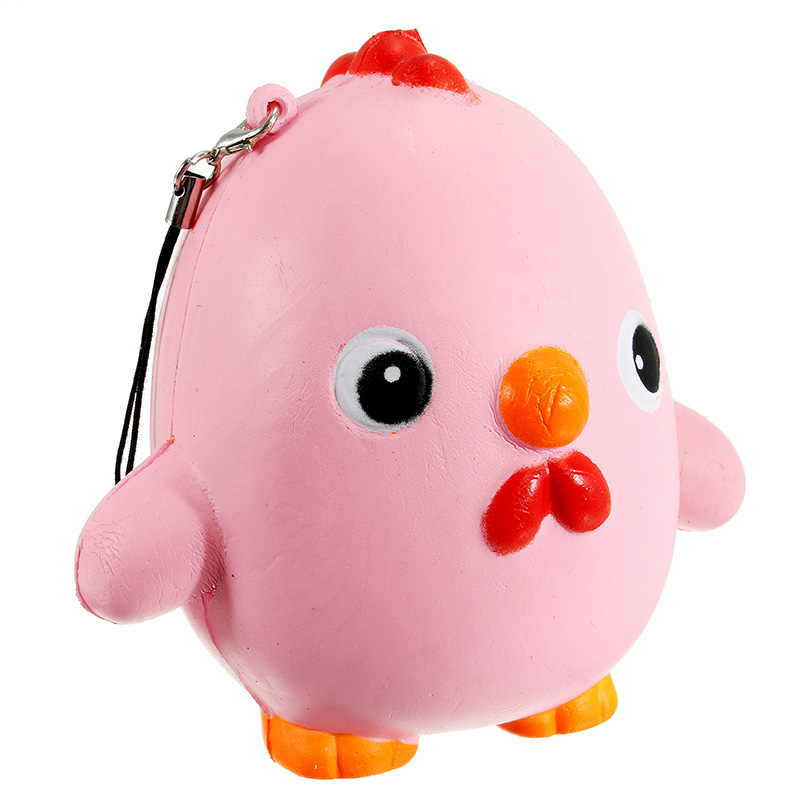 Squishy-Pink-Chicken-Jumbo-10cm-Slow-Rising-Collection-Gift-Decor-Soft-Toy-Phone-Bag-Strap-1162299-6