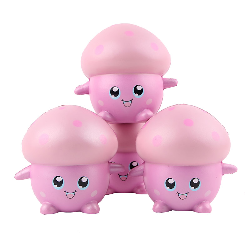 Squishy-Pink-Mushroom-Doll-11cm-Soft-Slow-Rising-Collection-Gift-Decor-Toy-With-Packing-1261010-1