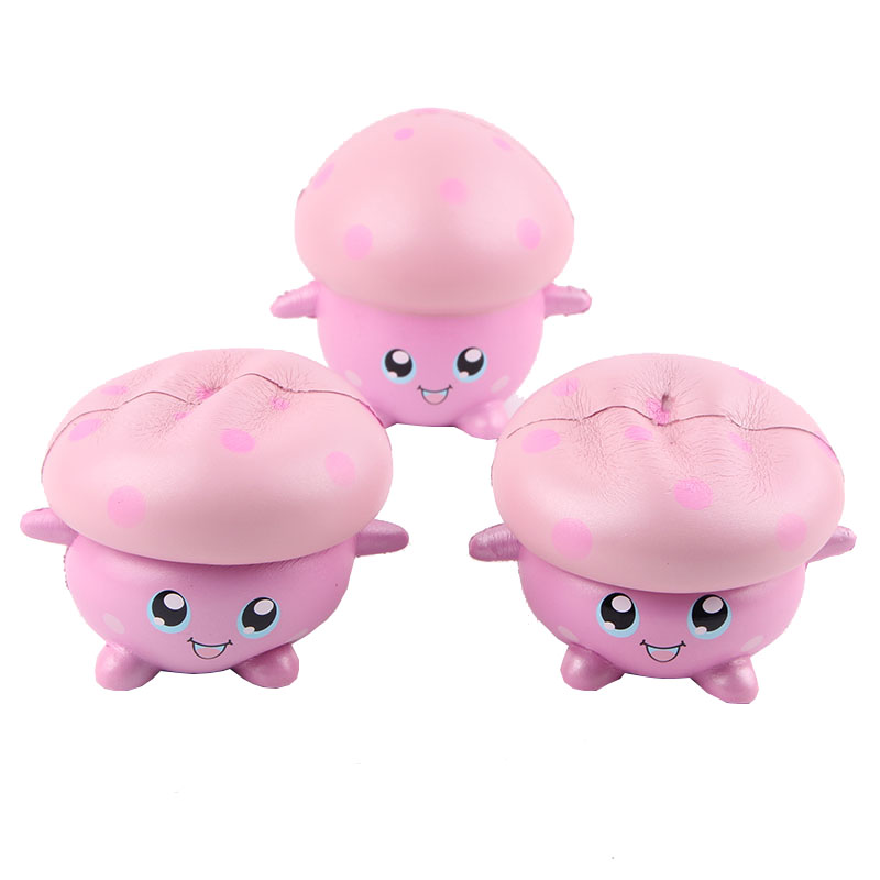 Squishy-Pink-Mushroom-Doll-11cm-Soft-Slow-Rising-Collection-Gift-Decor-Toy-With-Packing-1261010-2
